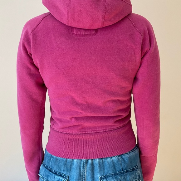 Lululemon Scuba Hoodie Short Style Pink Full Zip Size 4* - Picture 2 of 12